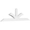 Ekena Millwork Richland Architectural Grade PVC Gable Bracket, 108"W x 31 1/2"H x 4"D x 6"F, 7/12 Pitch GBP108X32X0406RIC00 - alternate 1
